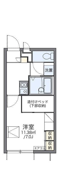 レオパレスウエスト 102 間取り図
