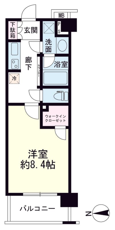 パレステージ青井ナチュラコート 108 間取り図