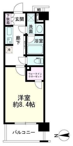 パレステージ青井ナチュラコート 313 間取り図