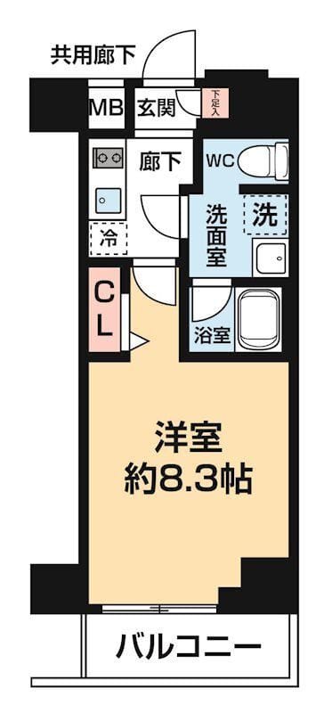 ARCOBALENO KANAMACHIⅡ 601 間取り図
