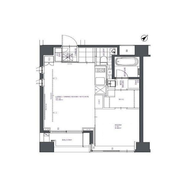 BPRレジデンス人形町 0601 間取り図
