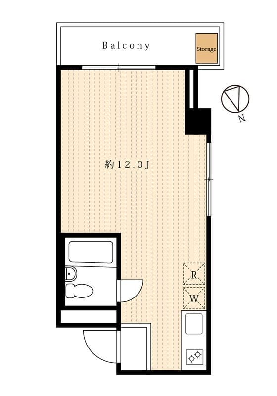 maisonA 102 間取り図