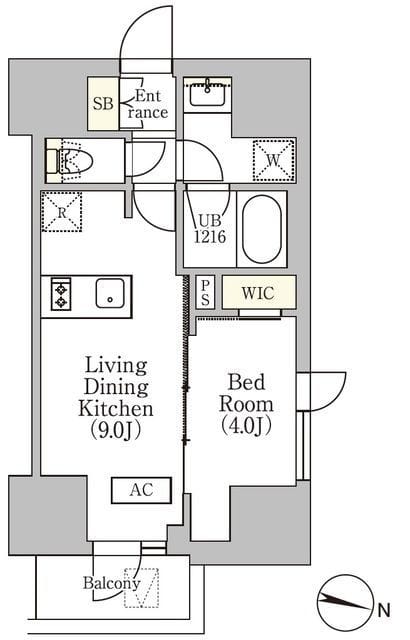 イプセ渋谷本町 901 間取り図