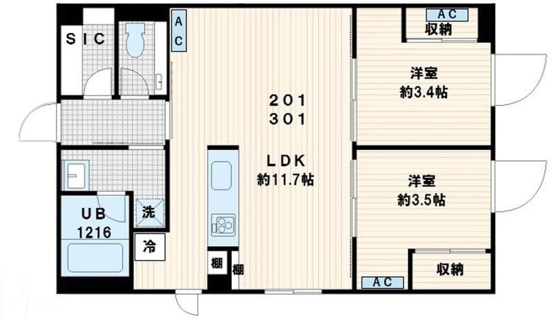 MUVA YOYOGI(旧名称:Fullea代々木) 301