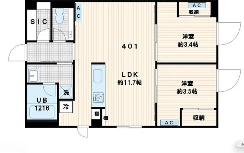 MUVA YOYOGI(旧名称:Fullea代々木) 401