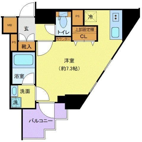 クレヴィスタ代田橋 402 間取り図