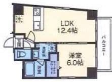 エフ・パークレジデンス横浜反町4281 602 間取り図