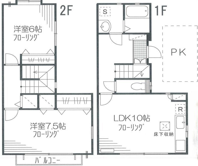 ファーストビュー B-2 間取り図