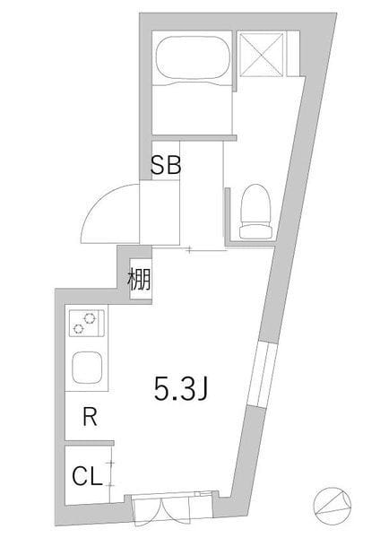 GranDuo用賀Ⅱ 302 間取り図