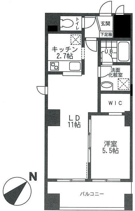 La・Sakuras ラサクラス 204 間取り図
