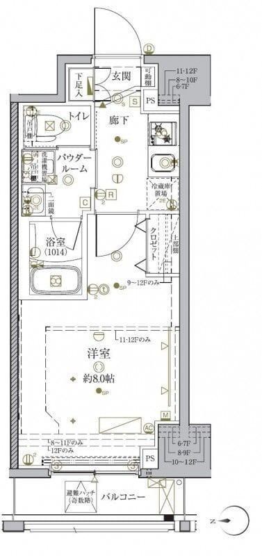 クレイシア秋葉原ラグゼスウィート 1002