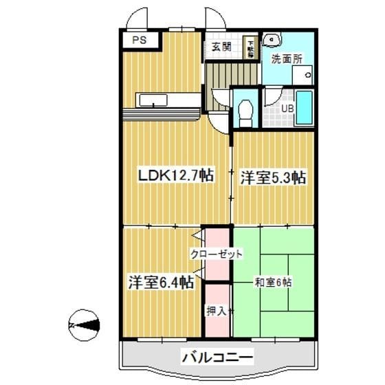 リーセント石神井台 0106 間取り図