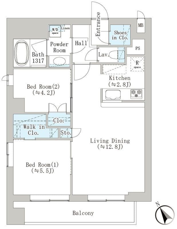 Breeze横浜公園 404 間取り図
