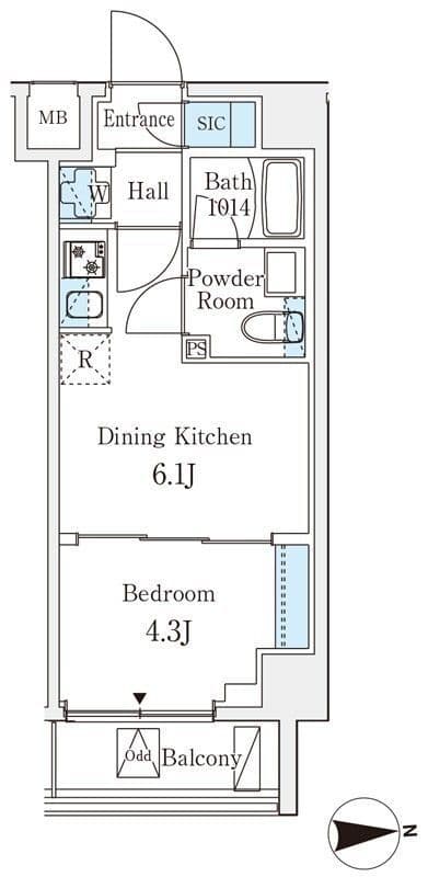 CREATIF練馬 304 間取り図