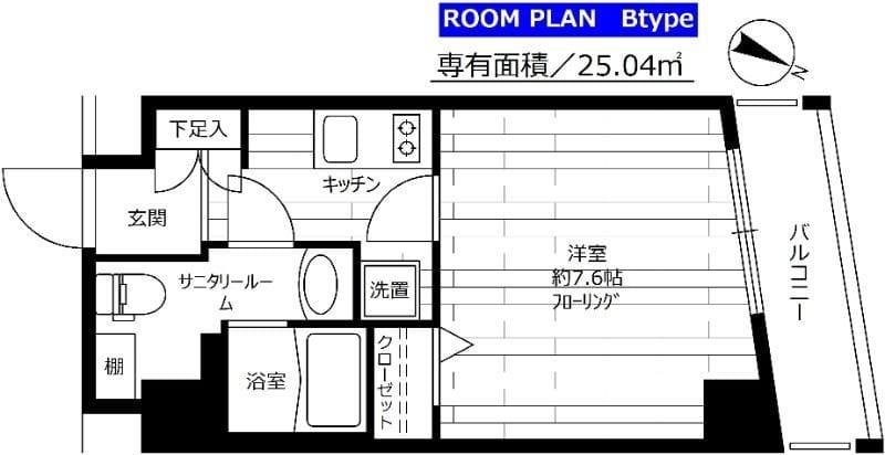 ステージファースト西巣鴨二番館 402 間取り図
