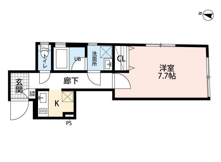 LUCIDA笹塚 105 間取り図