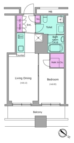 レジディアタワー上池袋(タワー棟) TW712