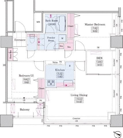 レジディアタワー上池袋(タワー棟) TW1202