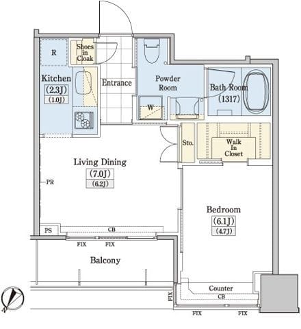 レジディアタワー上池袋(タワー棟) TW1206