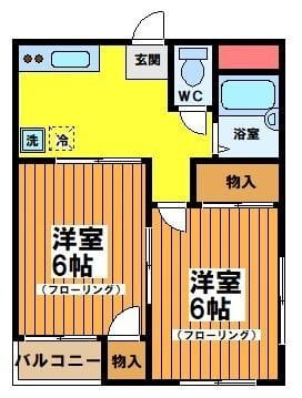ハイツプリズム 201 間取り図