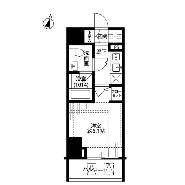 プレール・ドゥーク笹塚Ⅱ 602 間取り図
