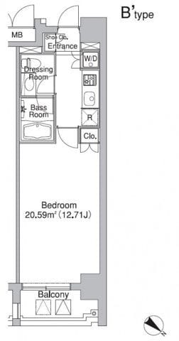 レジディア市ヶ谷Ⅱ 904
