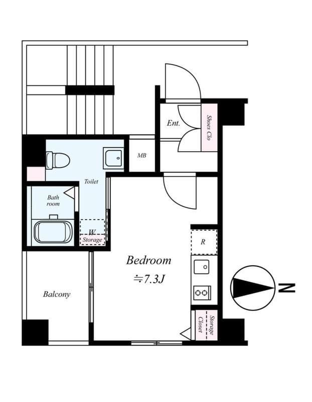 SIN−City両国弐番館 101 間取り図