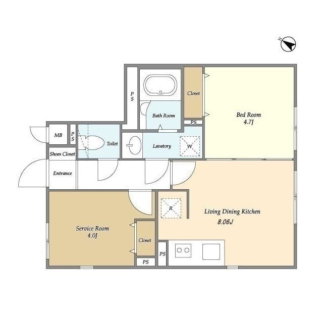 NOZOMIO premier三軒茶屋 402 間取り図