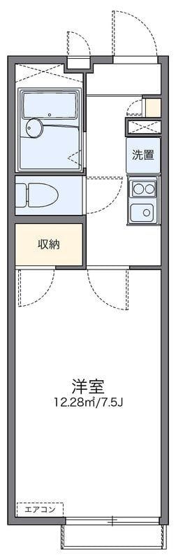 レオパレスshimo 55 203 間取り図