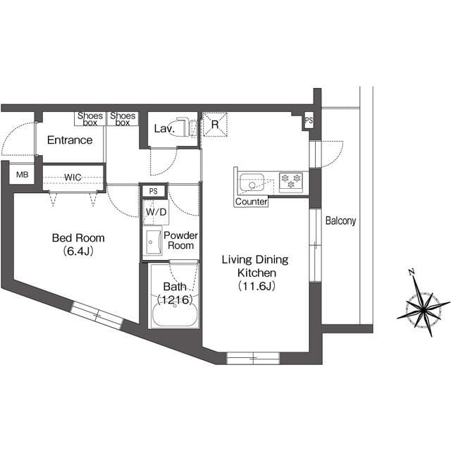 AIFLAT方南町 401 間取り図