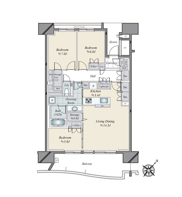 HARUMI FLAG SEA VILLAGE D棟 1010