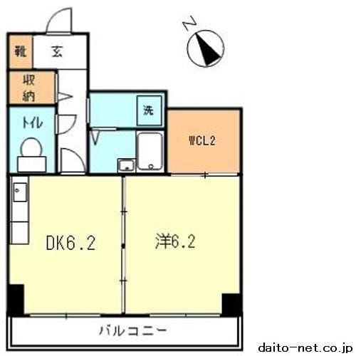 Kourt K1 1302 間取り図