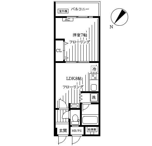 三栄ハイツ 103 間取り図
