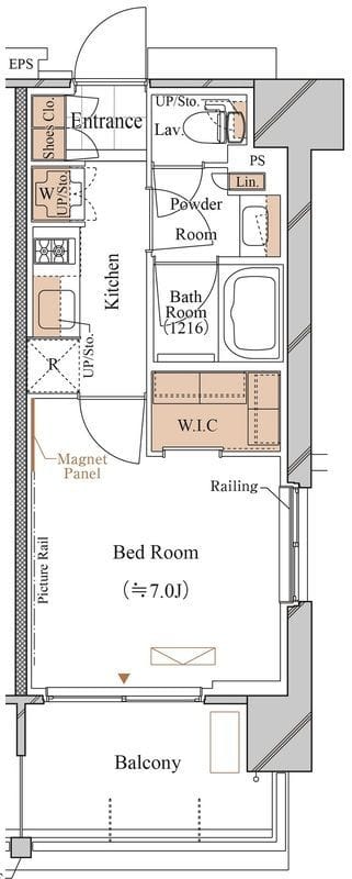 ブランシエスタ久が原 0311 間取り図