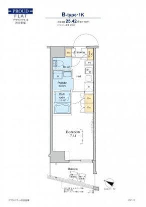 プラウドフラット渋谷笹塚 902 間取り図