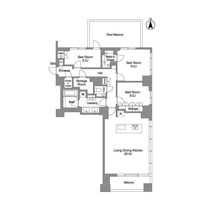 パークコート白金長者丸 702