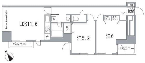 ムルーエ築地 604