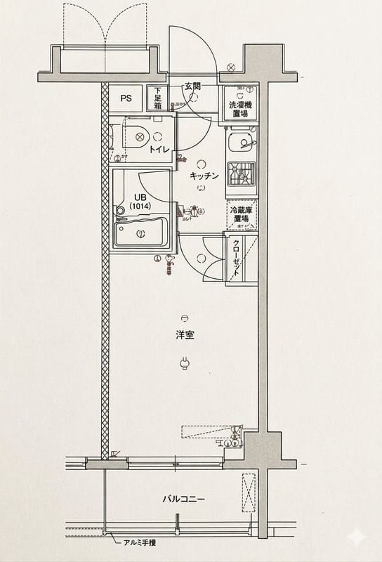 エルヴィエント墨田吾妻 401 間取り図