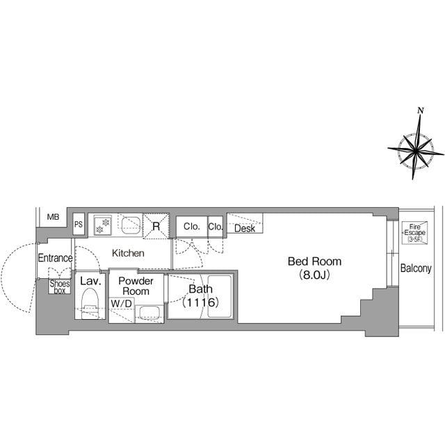 コンフォリア・リヴ大崎 302