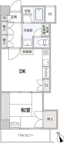 コンフォート文京小石川 409 間取り図
