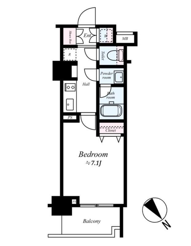 フュージョナル上十条 203 間取り図