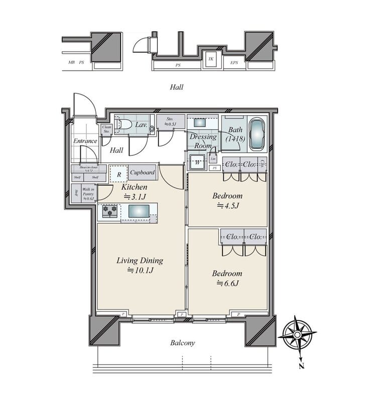 HARUMI FLAG SUN VILLAGE T棟 1015