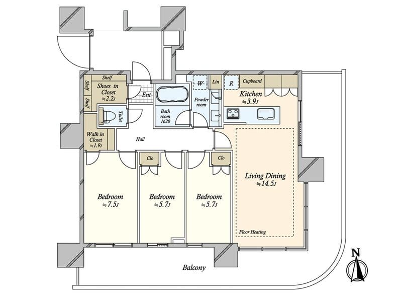 HARUMI FLAG SUN VILLAGE T棟 1209