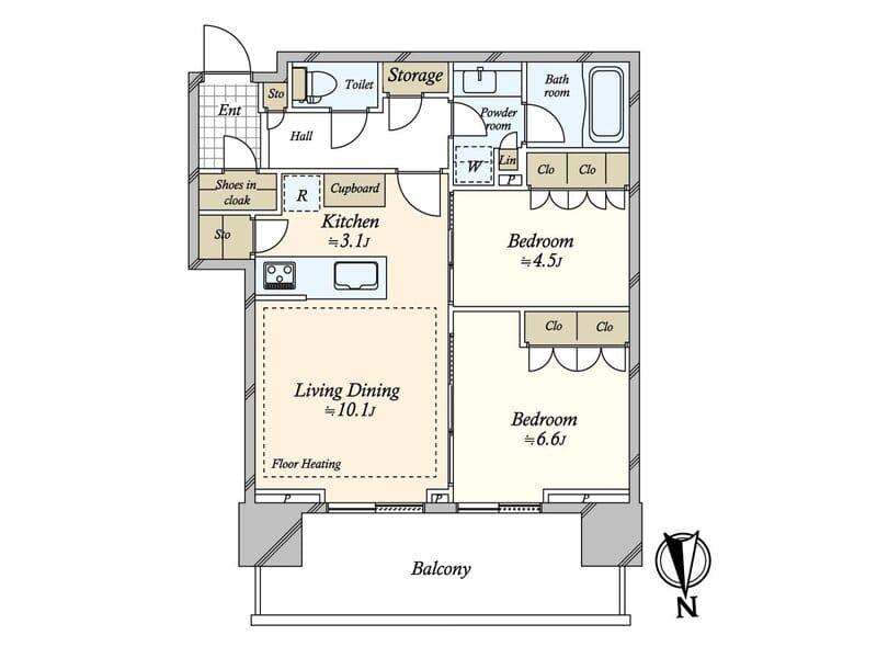 HARUMI FLAG SUN VILLAGE T棟 515