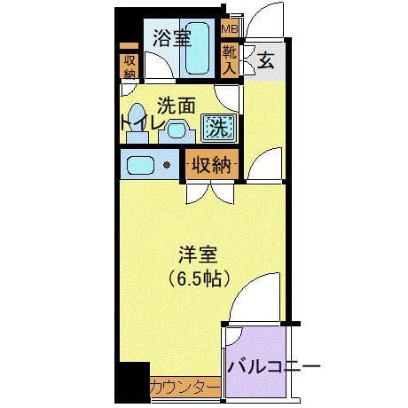 千代田タワーアネックス 1102 間取り図