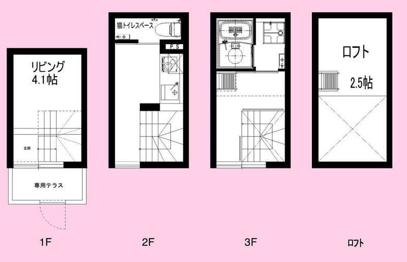 Maison Neko B02 間取り図