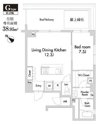 プライムアーバン田園調布南 503 間取り図