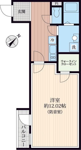 「防音マンション」AMI東池袋 601 間取り図