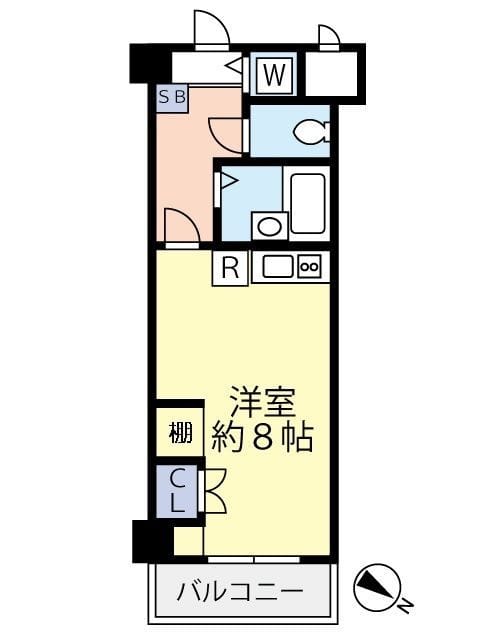 グランヴァン南雪谷 0304 間取り図