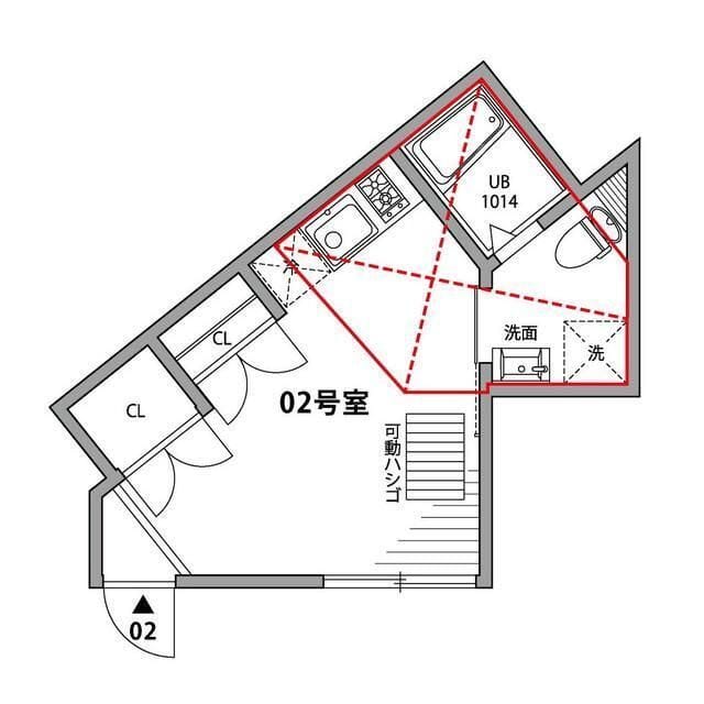 グランエッグス高円寺W 02 間取り図